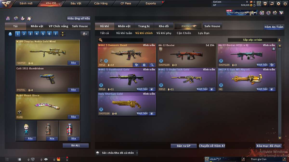 shop acc cf uy tin gia re